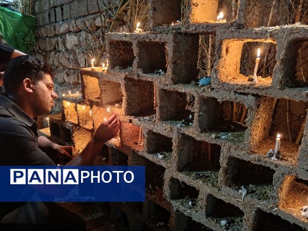 شام غریبان در امامزادگان سید محمد و سید نظام الدین شهرستان حاجی‌آباد