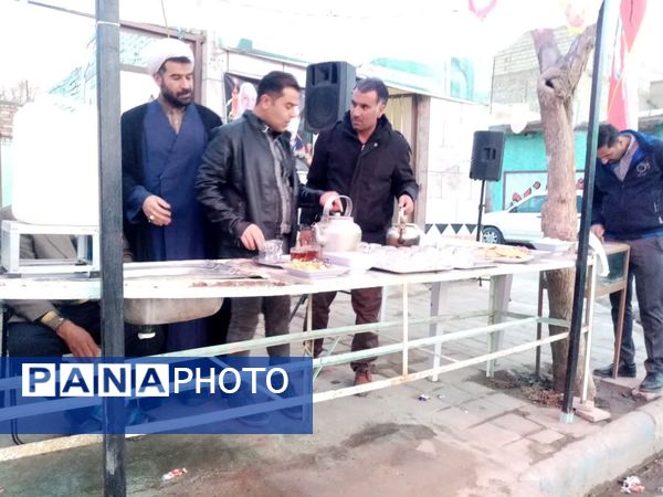 موکب مردمی شاهزاده علی اصغری فدافن میزبان عشاق مهدی موعود(عج)