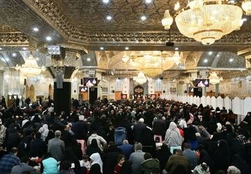 آیین تحویل سال جدید در آستان مقدس سیدالکریم (ع) شهرری