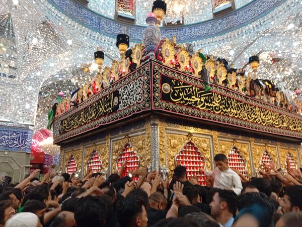 حرکت کاروان پیاده شهدای شهرستان خانمیرزا در اربعین حسینی
