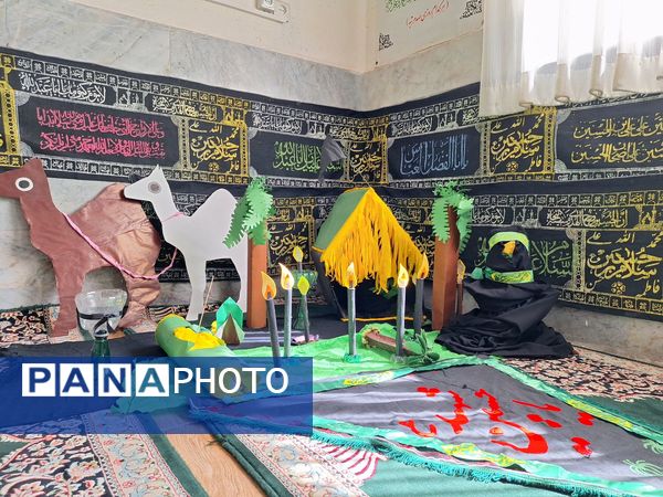 نوآموزان قرآنی دارالقرآن امام علی(ع) در سوگ شهادت حضرت رقیه 