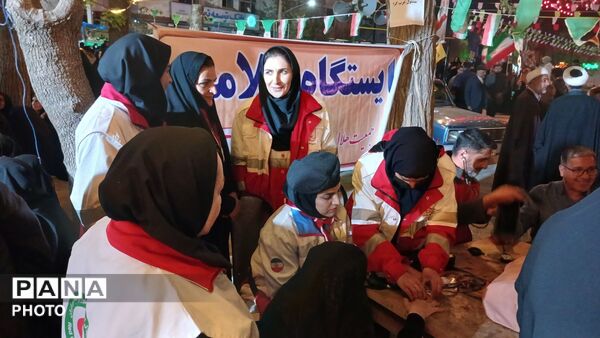 حضور فعال هلال‌احمر در قلب تجمعات شهرستان فارسان
