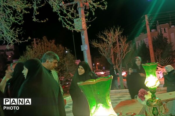 مراسم چهلمین روز شهادت دانش آموزان مدرسه شجره طیبه میناب در پردیس