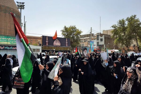 راهپیمایی مردم ولایتمدار ورامین در محکومیت ترور  شهید اسماعیل هنیه