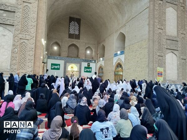 مراسم جشن تکلیف فرشته های زمینی در مسجد جامع شهرستان نیشابور