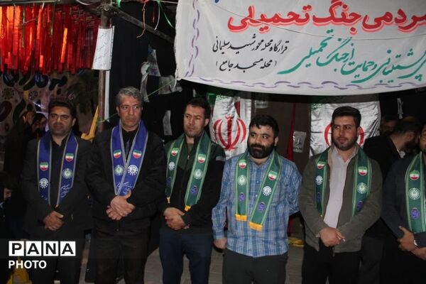 مراسم سازمان دانش‌آموزی فاروج به یاد دانش‌آموزان شهید میناب