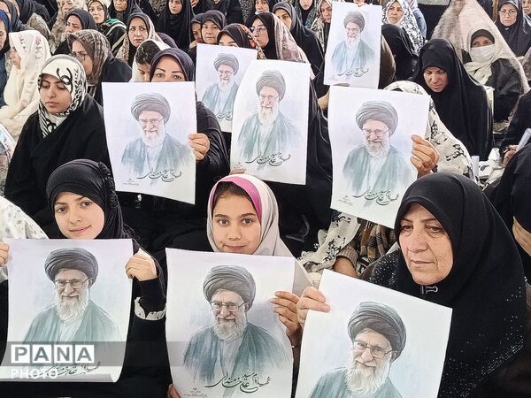  دانش‌آموزان و فرهنگیان بهار برای حمایت از فلسطین و کودکان‌میناب