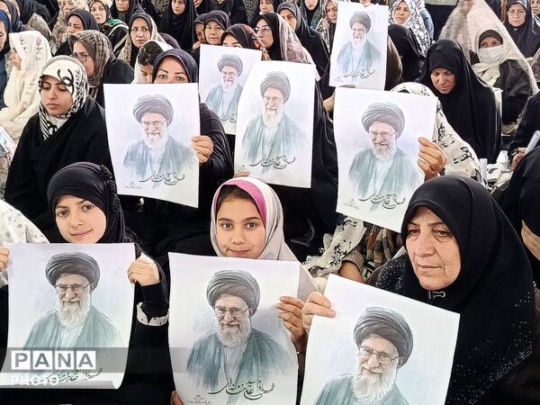 دانش‌آموزان و فرهنگیان بهار برای حمایت از فلسطین و کودکان‌میناب