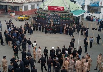 دسته روی بسیجیان عزادار حسینی در محمودآباد