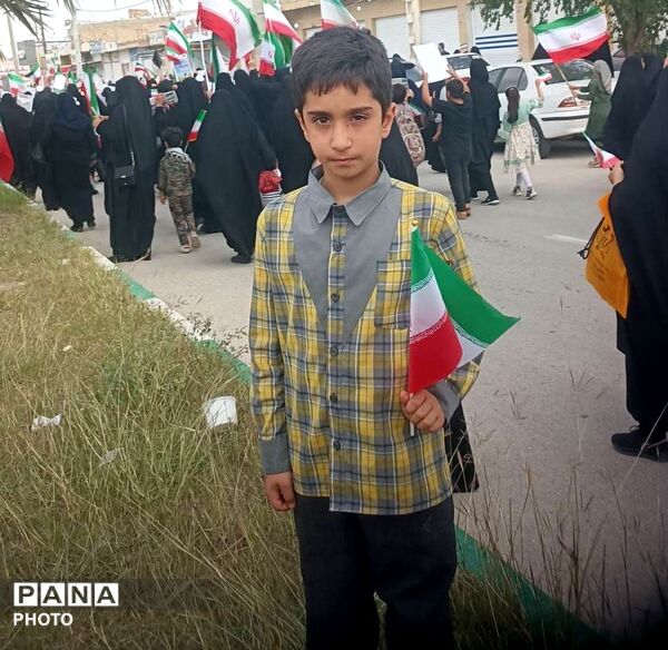 فرزندان انقلاب شهرستان شهیدپرور لامرد در روز قدس