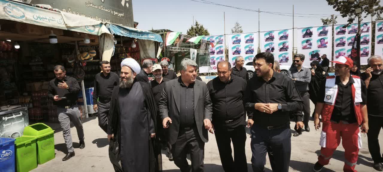 شروع خدمت رسانی به زائران امام شهید در موکب عاشقان امام شهید شهرستان ساوجبلاغ