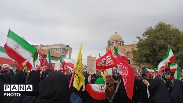 خروش دختران همدانی در رزمایش استانی اقتدار