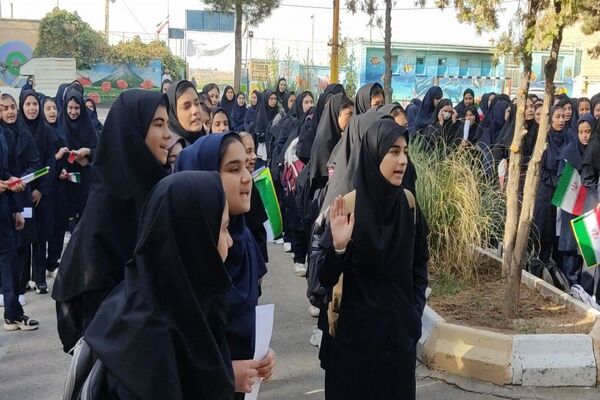 بازگشایی مدارس در دبیرستان دخترانه شهید مجید دهنوی نیشابور