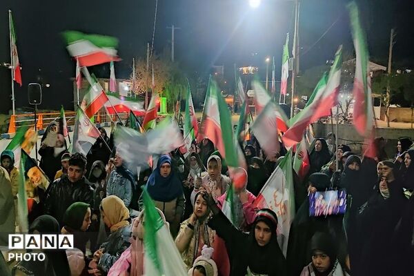 هم صدایی مردم شهر بار در حمایت از آرمان ها 