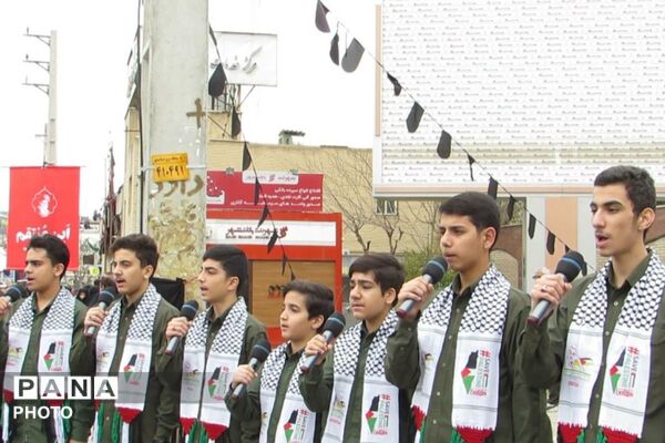 حضور پرشور مردم دلیر در راهپیمایی روز قدس