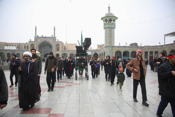 مراسم عزاداری سالروز شهادت امام هادی(ع) در حرم حضرت معصومه(س)