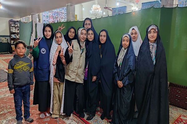 اختتامیه اعتکاف دانش‌آموزی در مسجد جامع شهر بار نیشابور