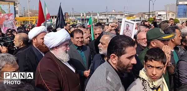 آیین استقبال از پیکر شهید ناو در کردکوی