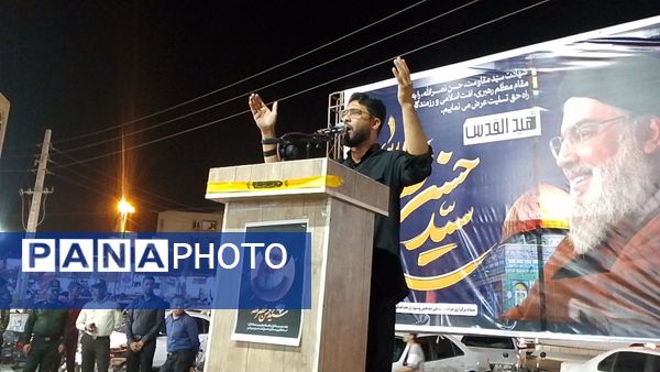 تجمع مردم رودان در محکومیت ترور شهید سیدحسن نصرالله