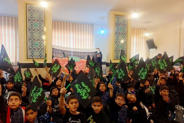 مراسم عزاداری نوگلان فاطمی در دارالقرآن حجت الاسلام قرائتی