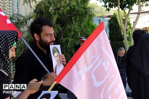  وداع با رهبر شهید در جوار بارگاه رضوی