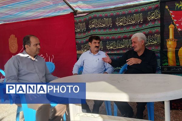 بازدید مدیر سازمان دانش‌آموزی کرمانشاه از موکب‌های اربعین حسینی 