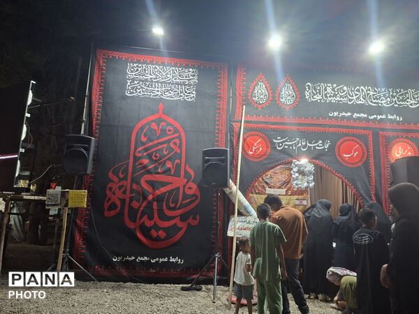 پذیرایی موکب حیدریون نیشابور از زائران مشهد مقدس 