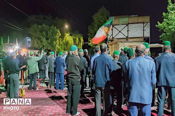 مراسم عزاداری ششمین شب از ماه محرم الحرام در حسینیه شهدای شهر بار
