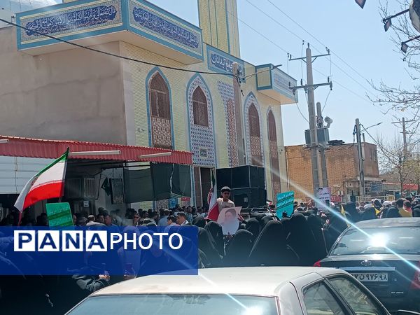 راهپیمایی روزجهانی قدس در شهرستان آبدانان 