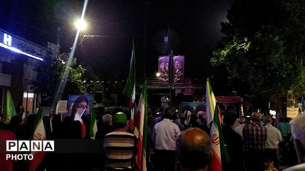  باز هم قراره شبانه مردم در حسینیه امام خامنه‌ای نیشابور