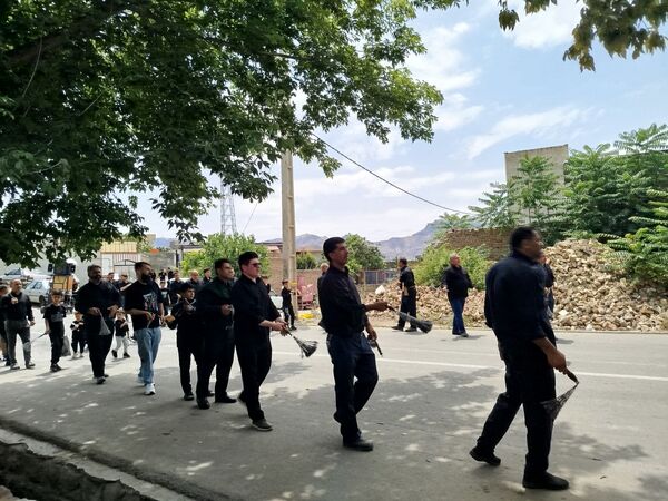 هیات عزاداری شهرستان هوراند در روز تاسوعا