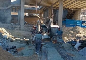 روند اجرایی پروژه عمرانی مرکز خدمات جامع سلامت روستای مارکده