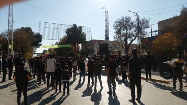 مراسم عزاداری شهادت حضرت فاطمه زهرا (س) در خیابان های نیشابور