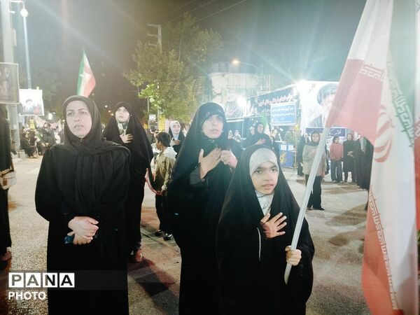 مردم گالیکش در پنجاه و نهمین شب از شب های اقتدار به میدان آمدند