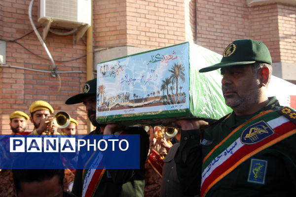 مراسم استقبال ار هفت شهید گمنام در یزد 