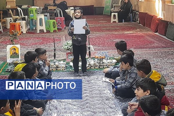  مراسم عزاداری ایام فاطمیه و یادواره شهدا در دبستان پسرانه آیت‌الله خامنه‌ای