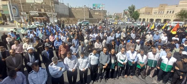 گرامیداشت شهادت سید‌حسن‌نصرالله در شهرستان بم 