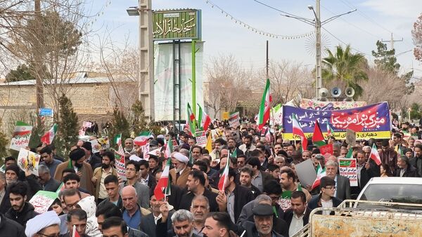شور و حماسه راهپیمایی 22 بهمن در شهر جعفریه