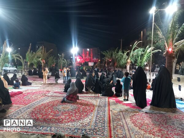 مراسم شب تاسوعای حسینی  در ناحیه۶ مشهد