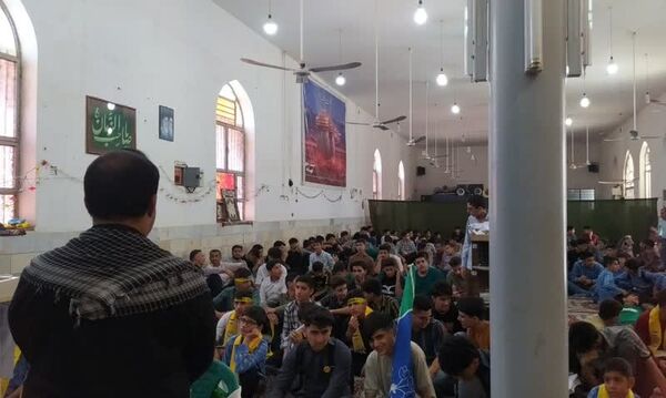 تجمع دانش‌آموزان رامهرمز به یاد سیدمقاومت 
