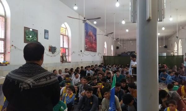 تجمع دانش‌آموزان رامهرمز به یاد سیدمقاومت 