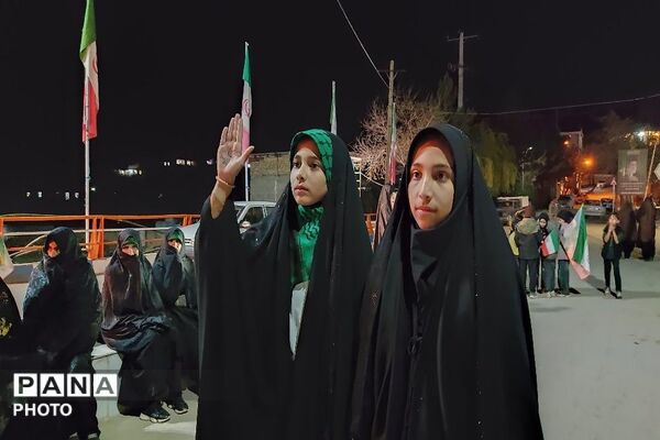 هجدهمین شب از اجتماعات خیابانی در شهر بار نیشابور