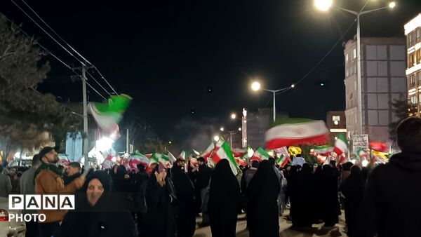 اجتماع مردمی در بیست و پنجمین شب از مراسمات بلوار فضل نیشابور 