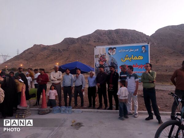 برگزاری همایش دوچرخه‌سواری به مناسبت عید سعید غدیرخم در حاجی‌آباد
