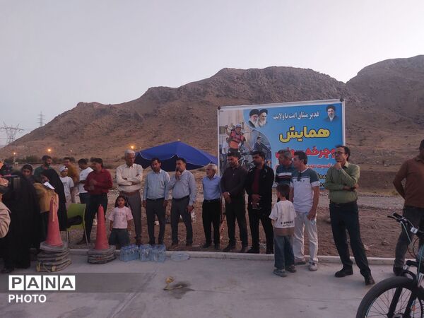 برگزاری همایش دوچرخه‌سواری به مناسبت عید سعید غدیرخم در حاجی‌آباد