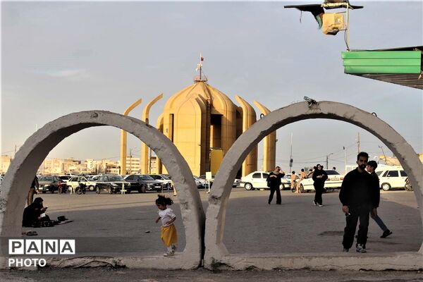آیین روحبخش قرائت دعای عرفه در یادمان شهدای گمنام کوه خضر نبی(ع)