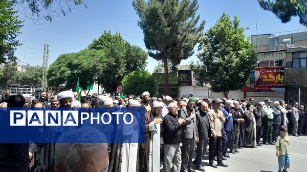 مراسم زنجیر زنی و سینه زنی به مناسبت سالگرد رحلت امام در نیشابور 