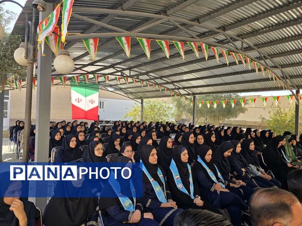 آیین استانی زنگ استکبار ستیزی در هنرستان نمونه میرجلیلی یزد