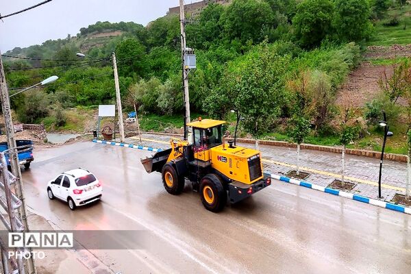 باران بهشتی، رنگین کمان زیبا و نسیم باطراوت بهاری هدیه اردیبهشت ماه در شهر بار