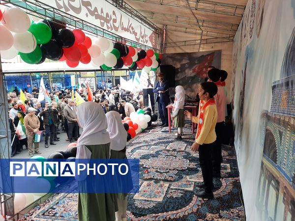 خروش ملت در روز قدس؛ حمایت بی‌وقفه از آرمان فلسطین